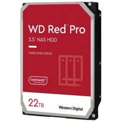 WD Red Pro NAS Hard Drive WD221KFGX - Hard drive - 22 TB - internal - 3.5" - SATA 6Gb/s - 7200 rpm - buffer: 512 MB